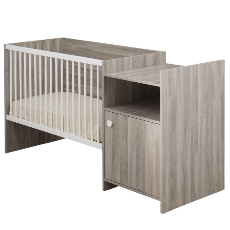 Lit bébé combiné évolutif de 60x120 à 90x190