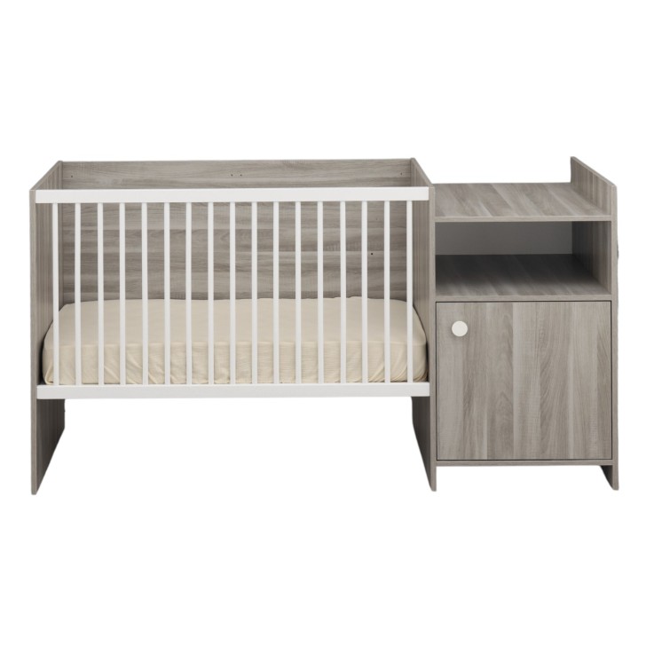 Lit bébé combiné évolutif de 60x120 à 90x190