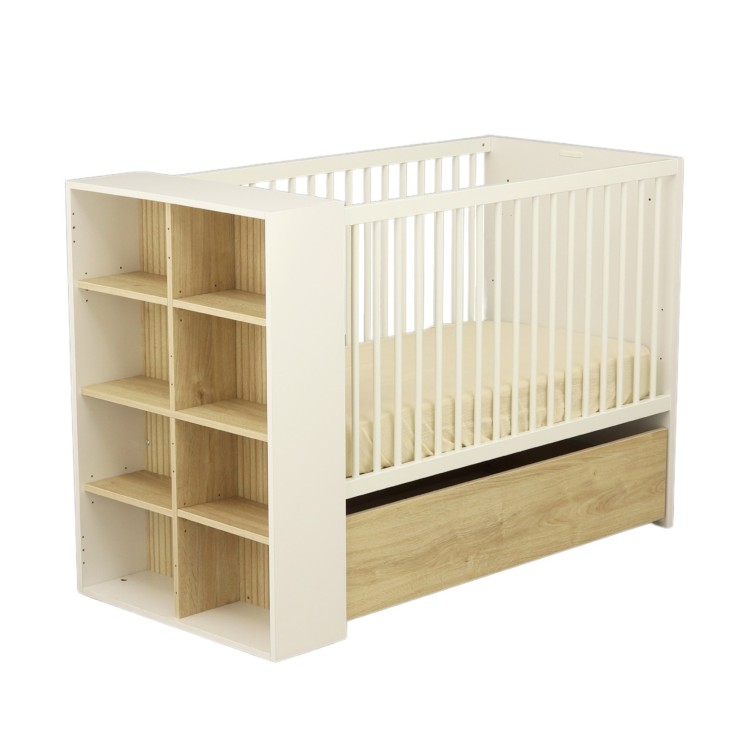 Lit bébé 120x60 transformable en lit 90x190