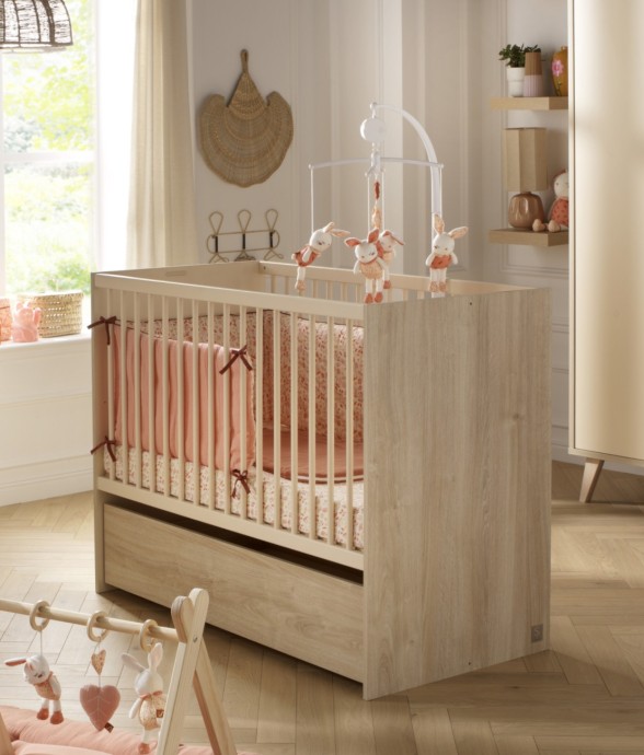 Lit bébé 120x60 évolutif en...