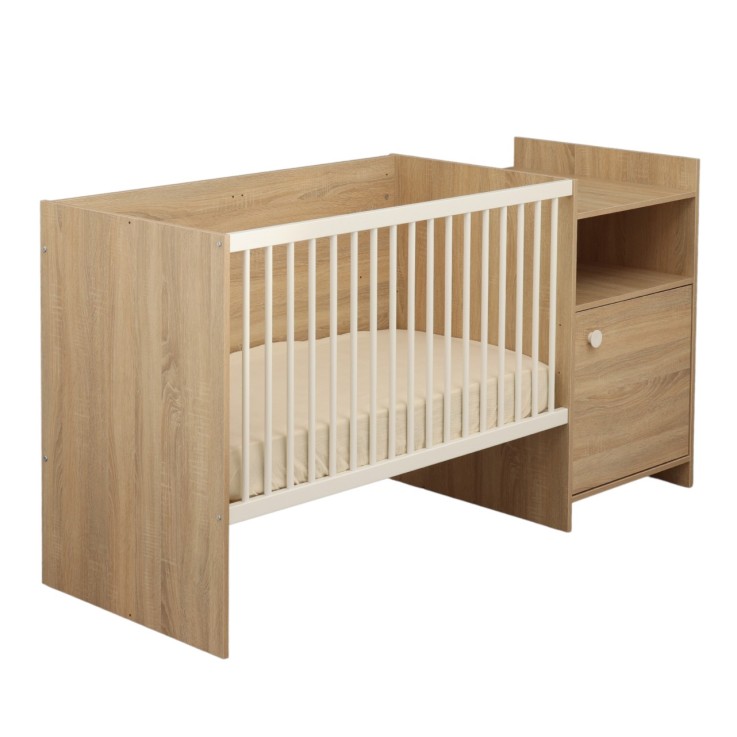 Lit bébé combiné évolutif de 60x120 à 90x190