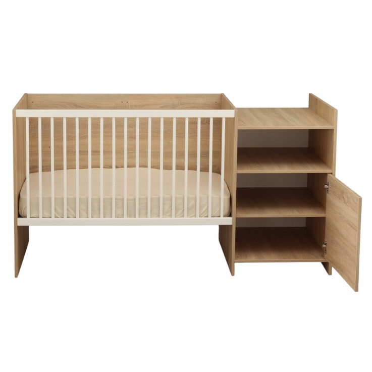 Lit bébé combiné évolutif de 60x120 à 90x190