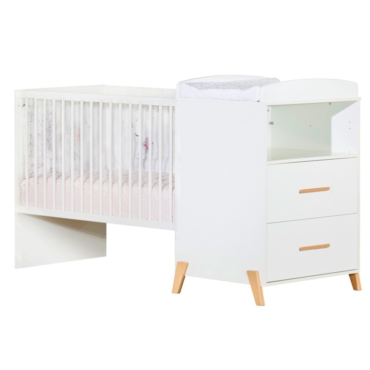 Lit Combiné Évolutif en bois blanc