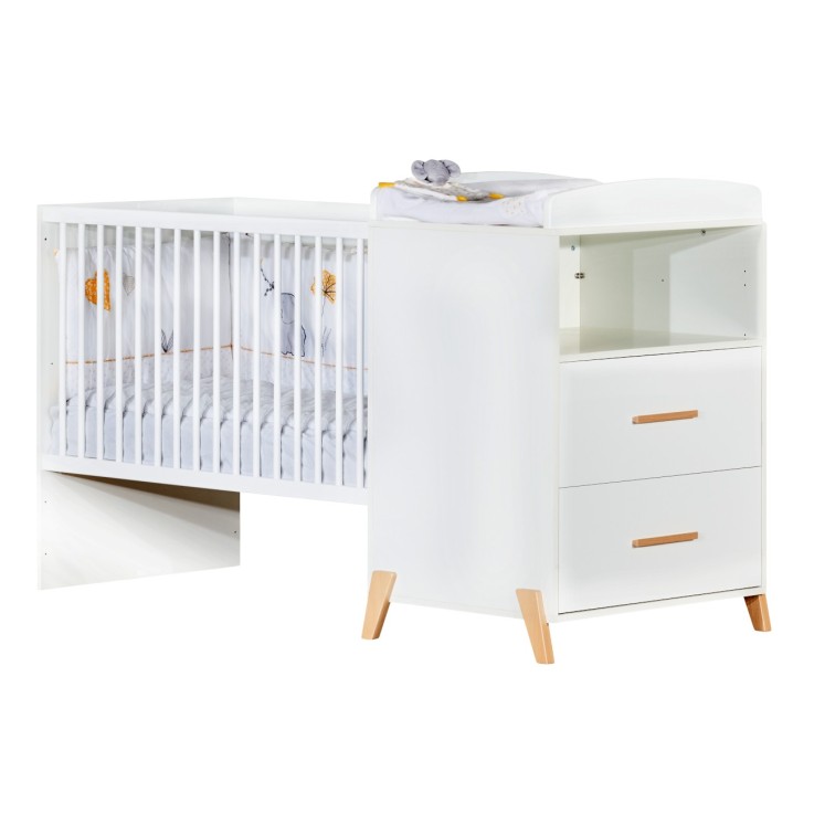 Lit Combiné Évolutif en bois blanc
