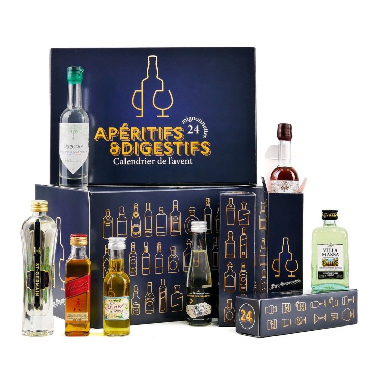 Calendrier de l'avent mini-bar 24 mignonnettes