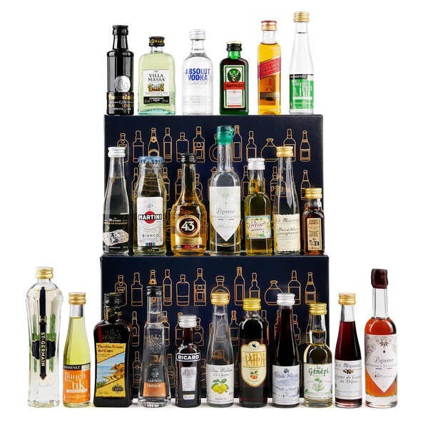 Calendrier de l'avent mini-bar 24 mignonnettes