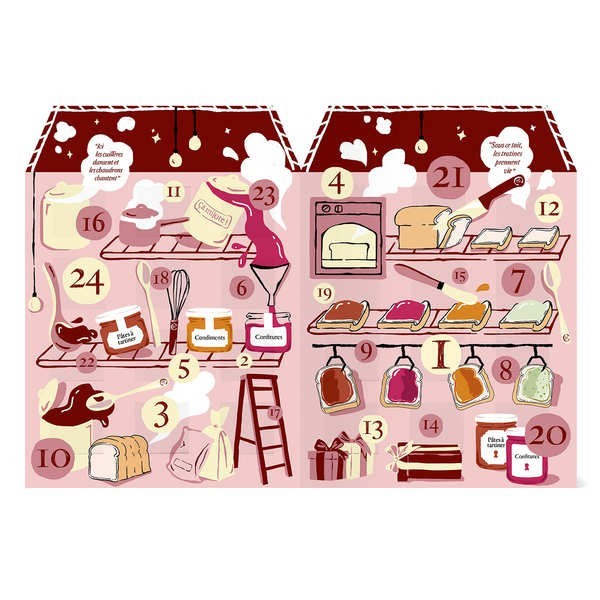 Calendrier de l'avent 24 douceurs à tartiner La Chambre - La Fabrique à Tartines