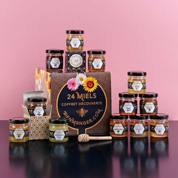Calendrier de l'Avent Miel 24 pots - Le calendrier miel