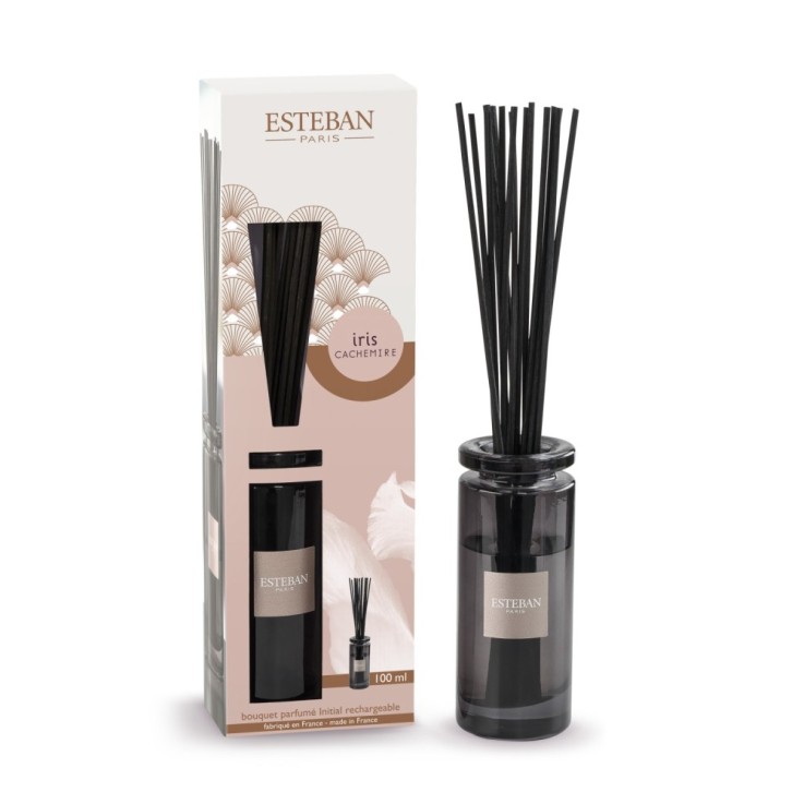 Bouquet Initial Iris Cachemire 100 ml en verre