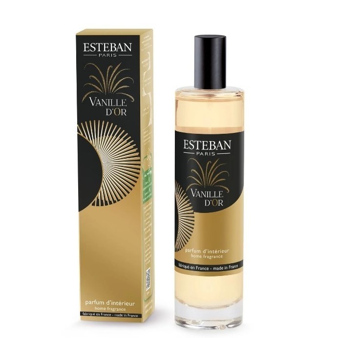 Vaporisateur Vanille d'or 75ml en verre