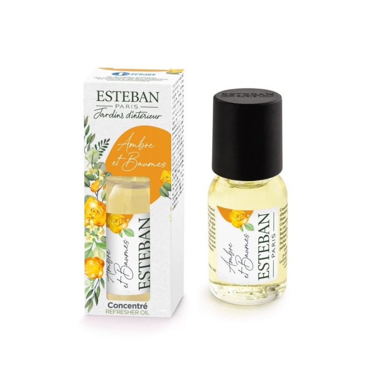 Concentré de parfum ambre et baumes 15 ml en