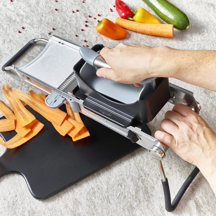 Mandoline Ultra avec accessoires en inox