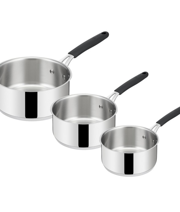 Série de 3 casseroles inox...