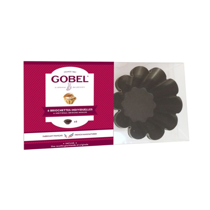 Boite de 6 briochettes en acier