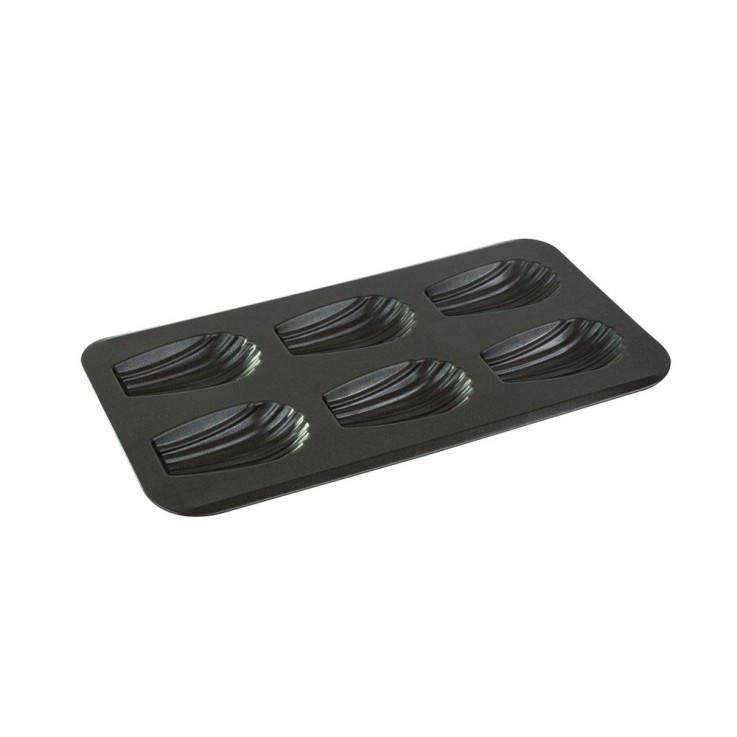 Plaque de 6 madeleines gourmandes en acier