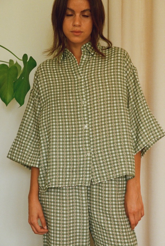 Chemise Mimosa Vichy Coton Bio