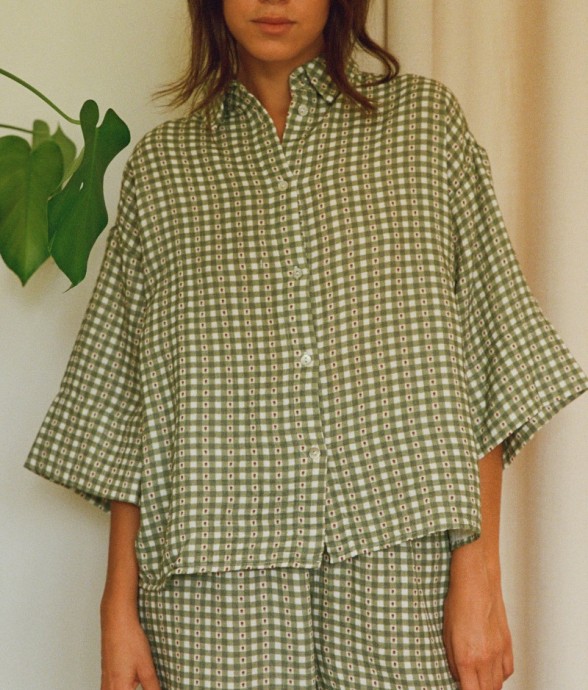 Chemise Mimosa Vichy Coton Bio