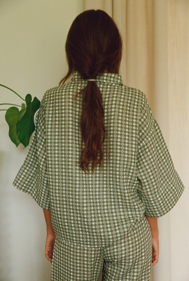 Chemise Mimosa Vichy Coton Bio