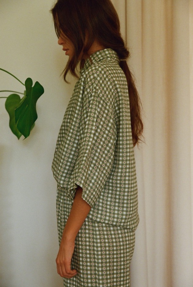 Chemise Mimosa Vichy Coton Bio