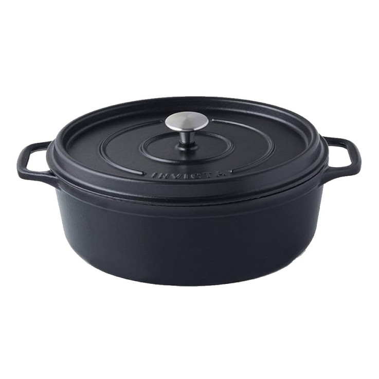 Cocotte ovale Invicta 27 cm en fonte