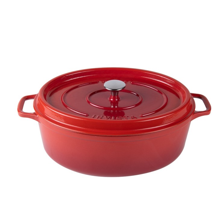 Cocotte ovale Invicta 35 cm en fonte