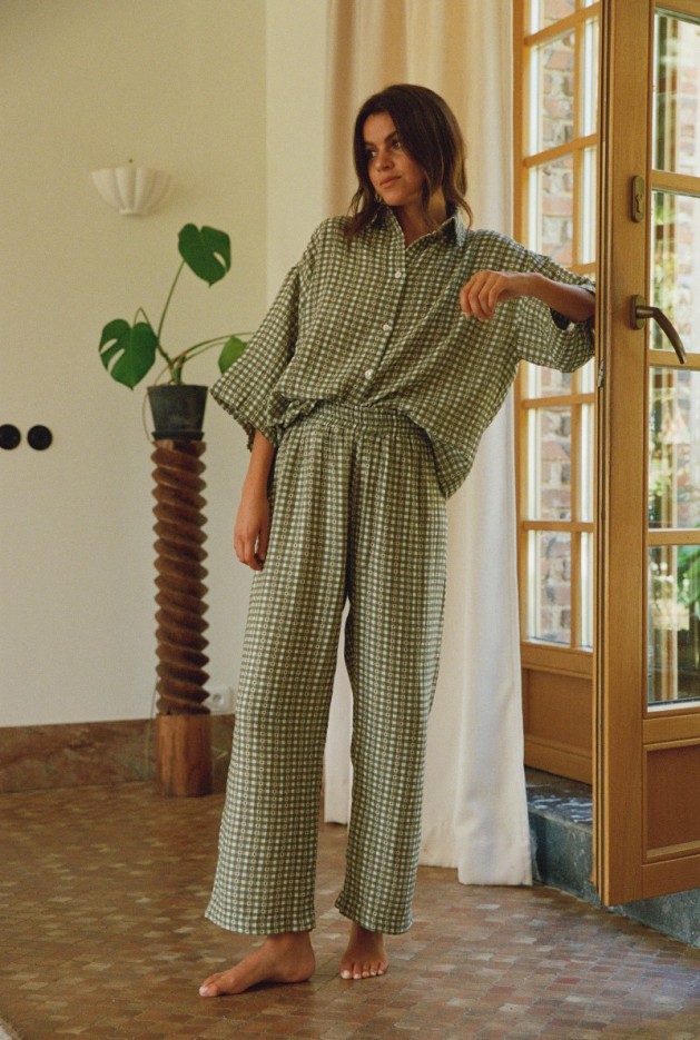 Pantalon Mimosa Vichy Coton Bio