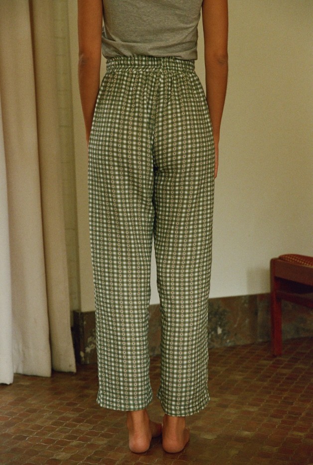 Pantalon Mimosa Vichy Coton Bio