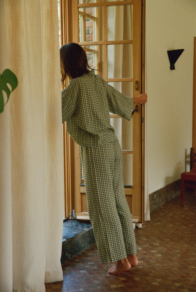 Pantalon Mimosa Vichy Coton Bio