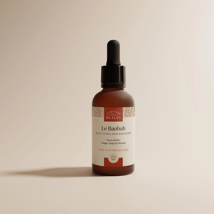 Huile de Baobab Extra-Nourrissante (50ml) Bio