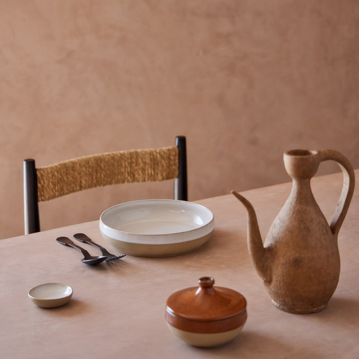 Assiette Creuse à Pâtes Marrakesh en grès