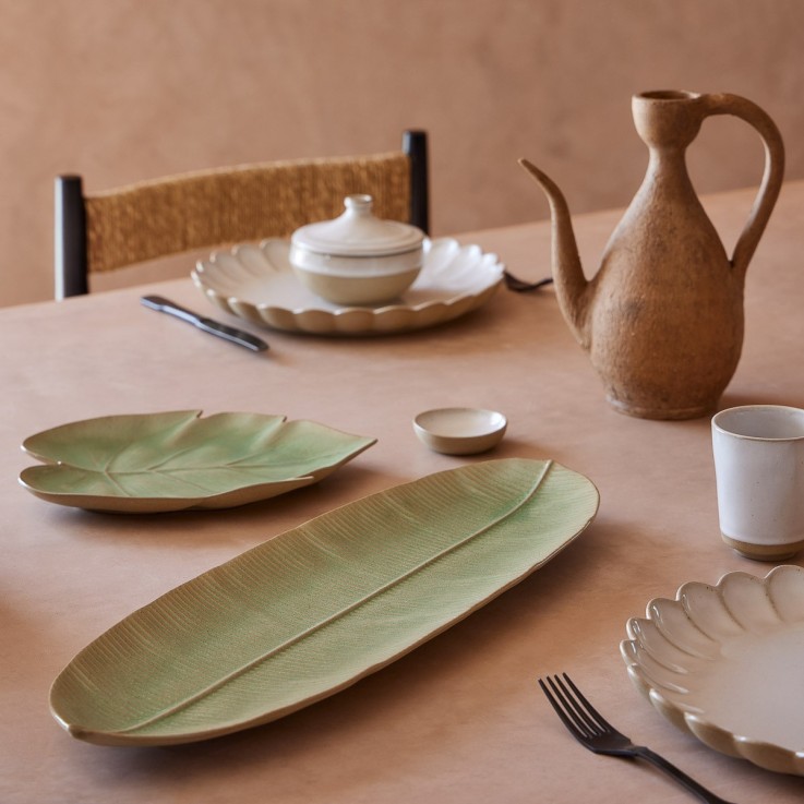 Feuille Monstera Marrakesh en grès