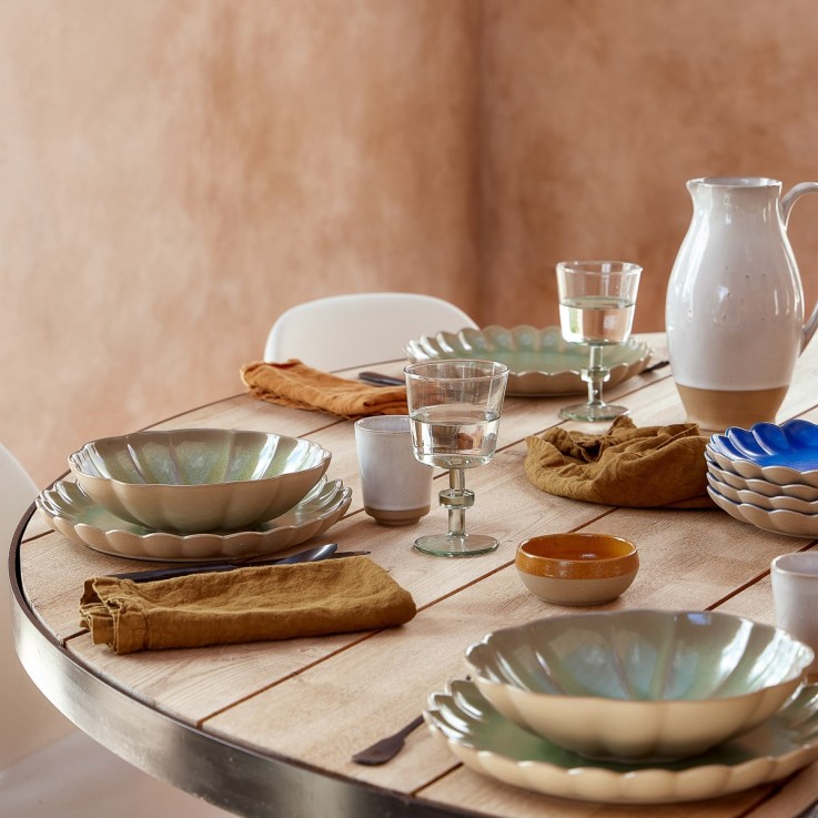 Assiette Creuse à Pâtes Marrakesh en grès