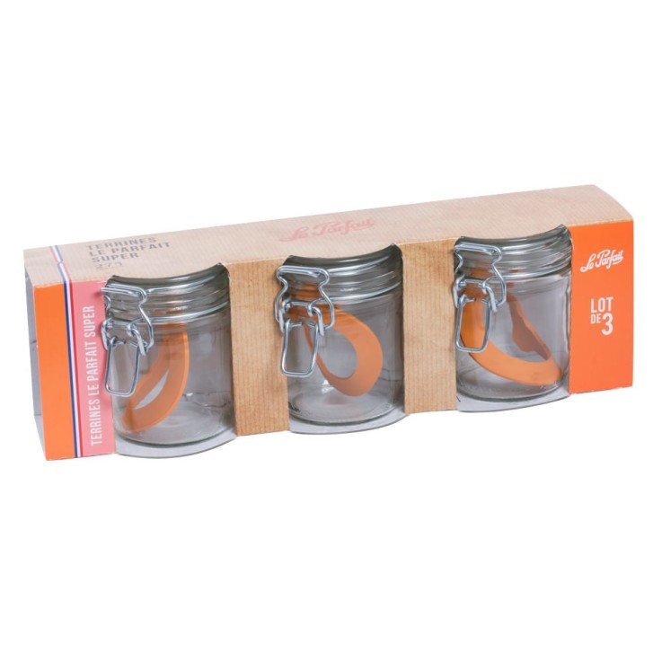 Pack de 3 terrines 275 ml en verre