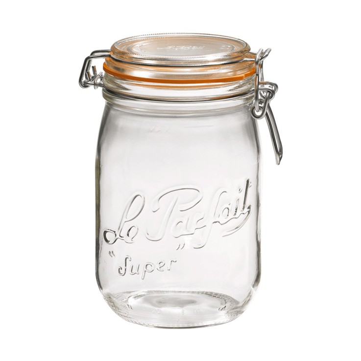 Pack de 6 bocaux 1 L en verre