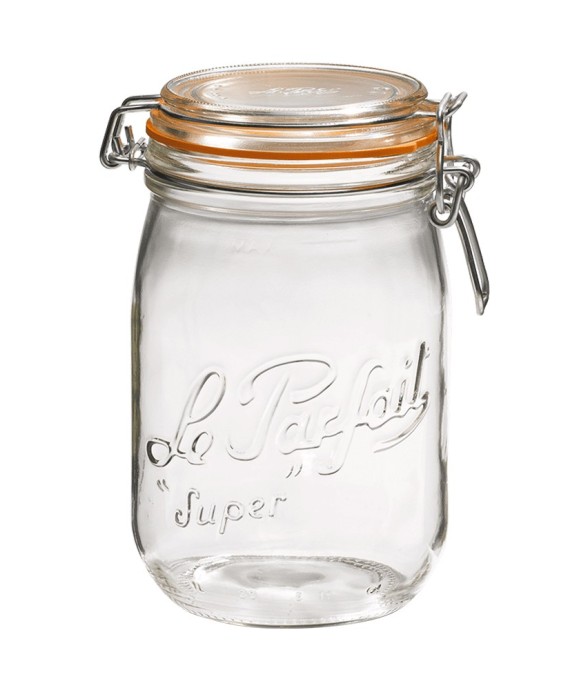 Pack de 6 bocaux 1 L en verre