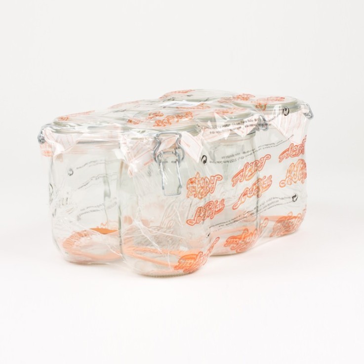 Pack de 6 bocaux 1 L en verre