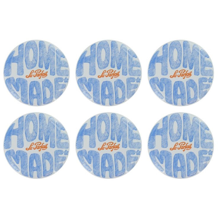 Sachet de 6 couvercles pour pots à confiture 8,2 cm en métal