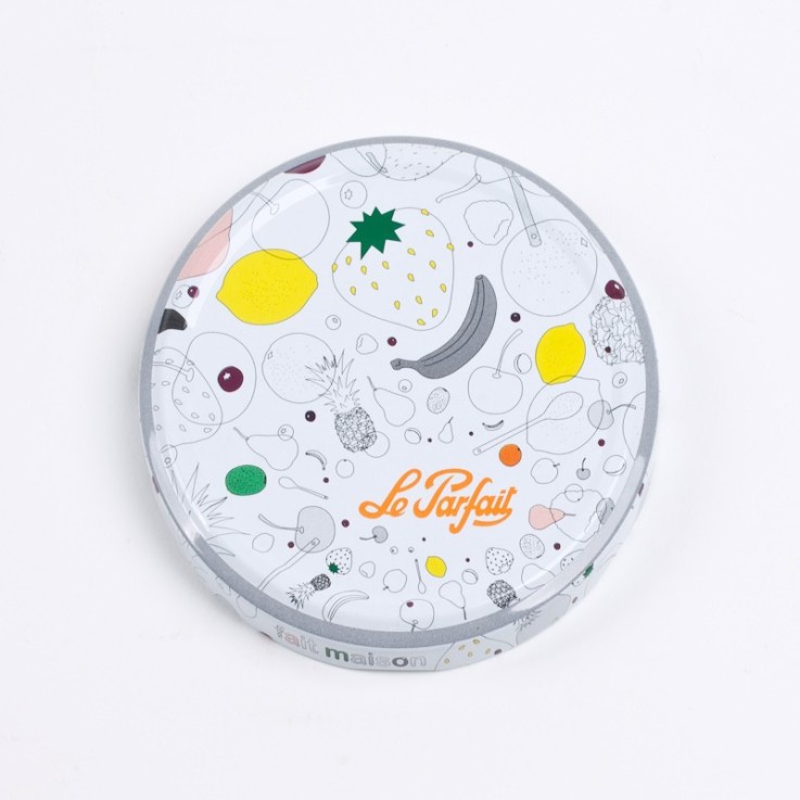 Sachet de 6 couvercles pour pots à confiture 8,2 cm en métal