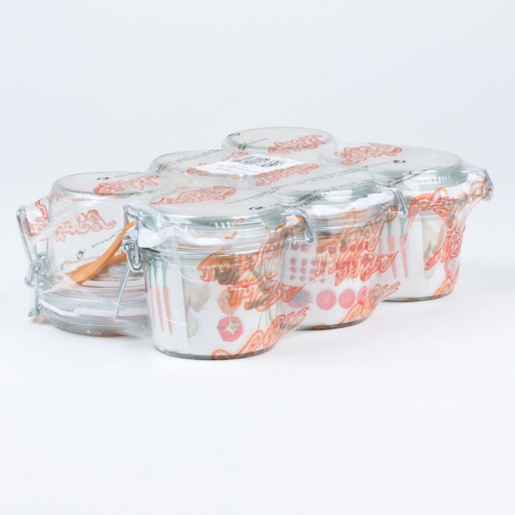 Pack de 6 terrines 350 ml en verre