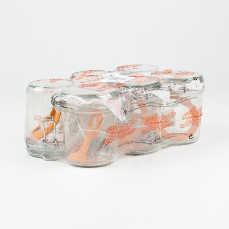 Pack de 6 terrines 750 ml en verre