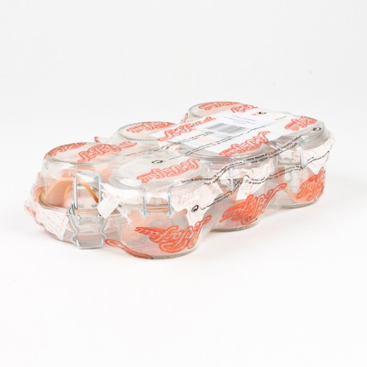 Pack de 6 terrines 125 ml en verre