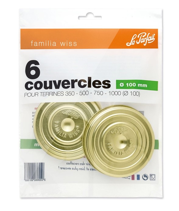 Sachet de 6 couvercles...