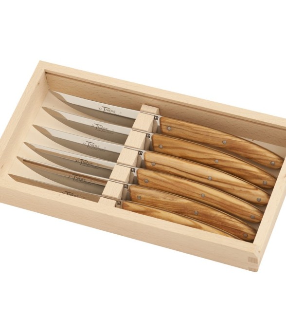 Coffret 6 couteaux bois...