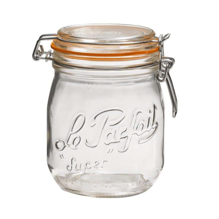 Pack de 6 bocaux 750 ml en verre
