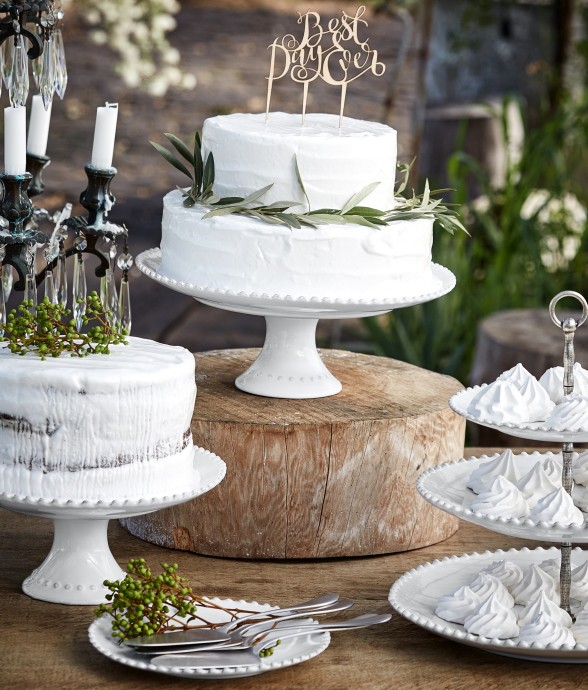 Assiette sur Pied Pearl en...