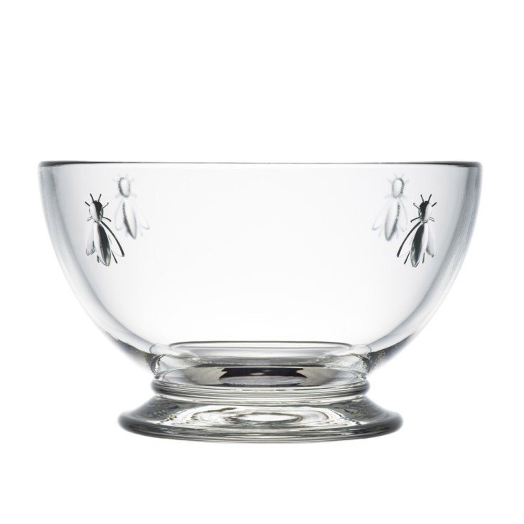 Bol à talon Abeille 14 cm (lot de 6) en verre