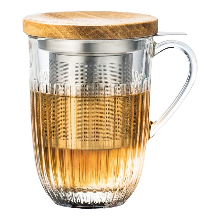 Tisanière avec filtre inox Ouessant 40 cl en verre