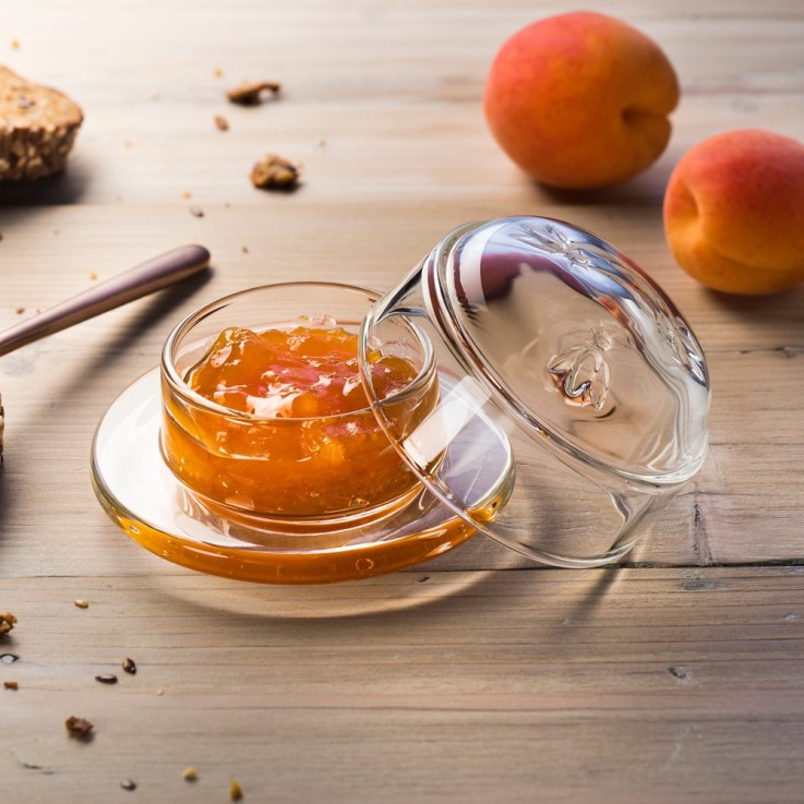 Beurrier Abeille en verre