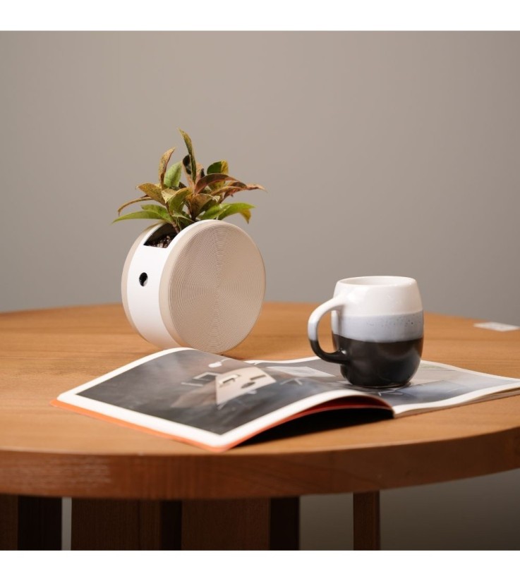 Cache-pot rond de table