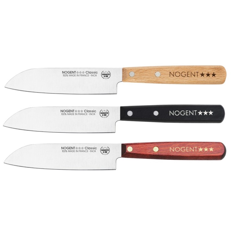 Couteau Santoku classic bois lame lisse (1 modèle aléatoire) en inox